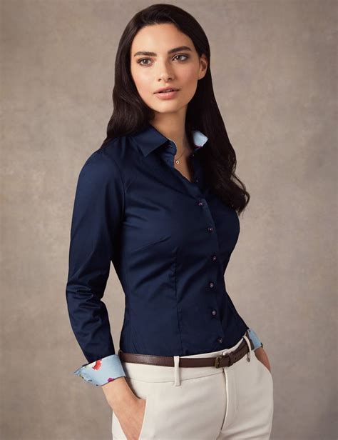 womens navy shirts